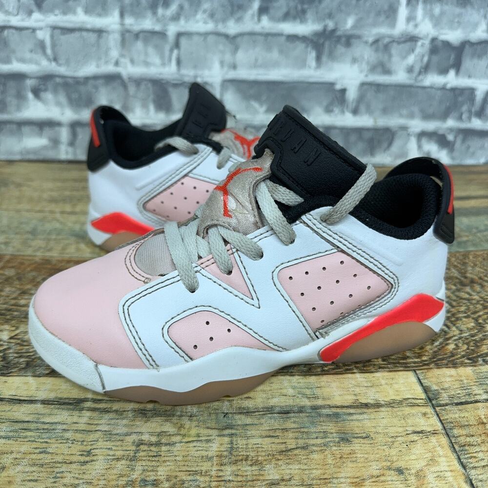 Nike Air Jordan Retro 6 Low PS Atmosphere White DV3528-102 Little Kids Size 12C